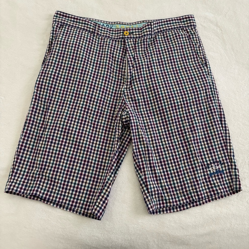 Paul & Shark Red and Blue Athletic Shorts